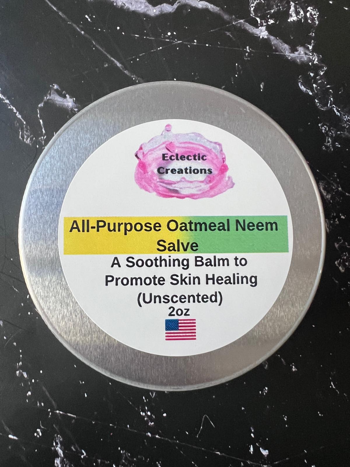 Oatmeal Neem All-Purpose Skin Salve (Unscented)
