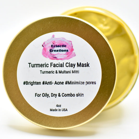 Turmeric Facial Clay Mask 4oz (Needs Refrigeration)