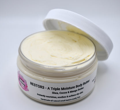 RESTOR3 Triple Moisture Body Butter 7oz