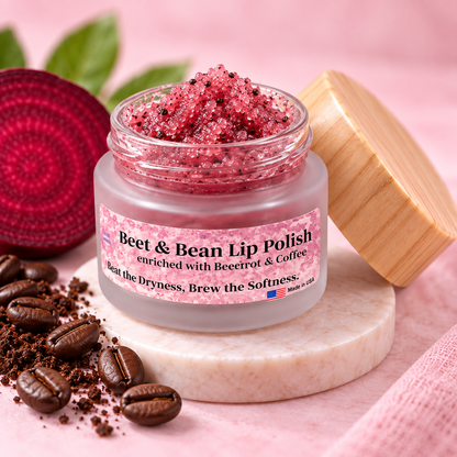 Beet and Bean Lip Polish (Scrub) 0.5 oz
