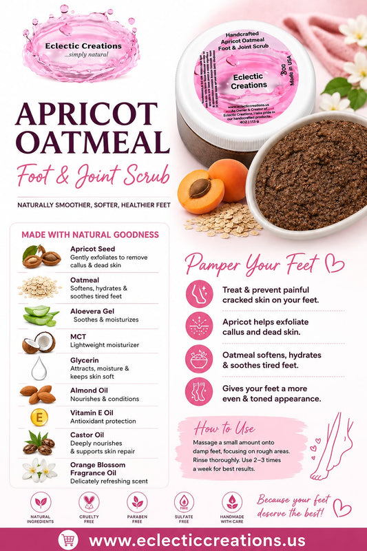 Apricot Oatmeal Foot and Joint Scrub 2oz