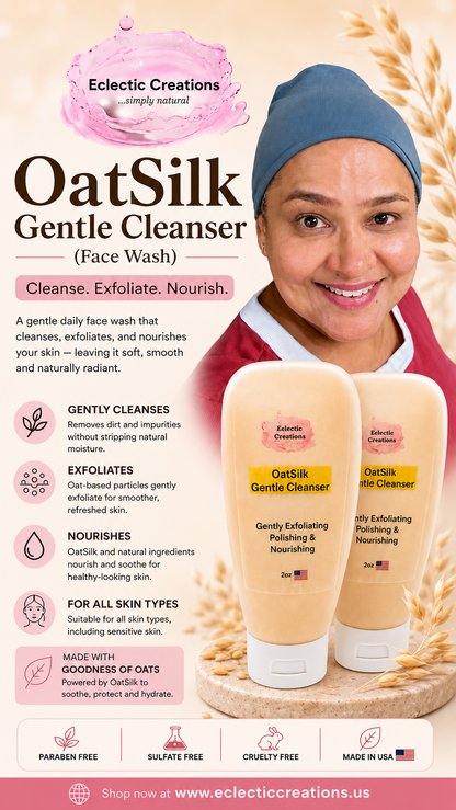 OatSilk Gentle Cleanser (Face Wash) 2.5oz