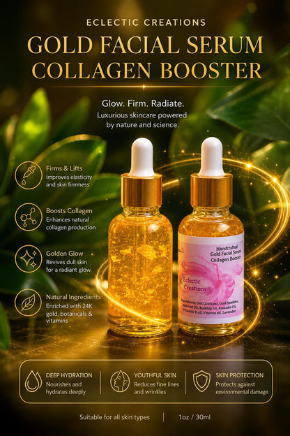 Gold Facial Serum - Collagen Booster 1oz