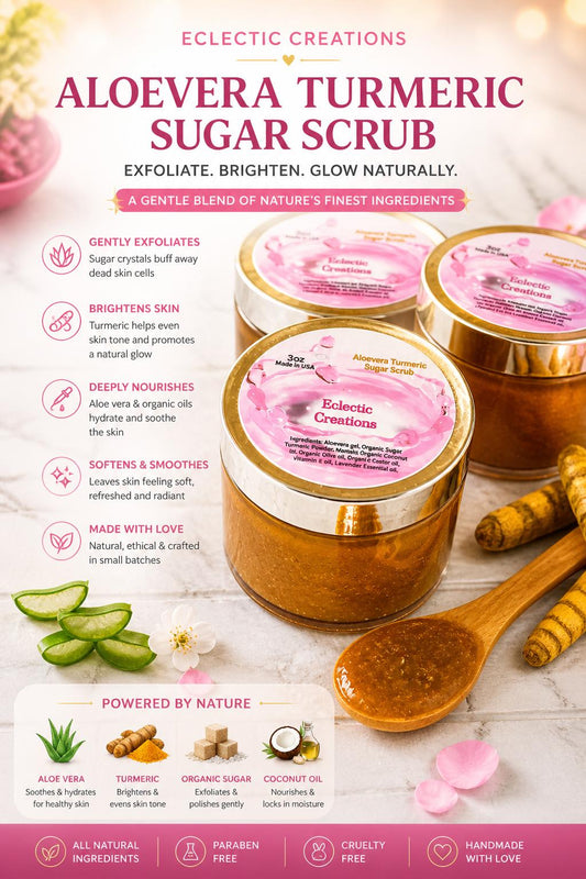 Aloevera Turmeric Sugar Scrub 3oz