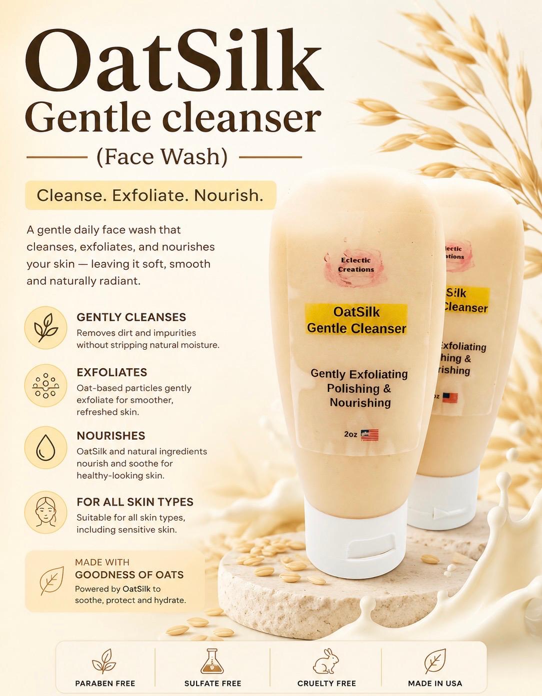 OatSilk Gentle Cleanser (Face Wash) 2.5oz