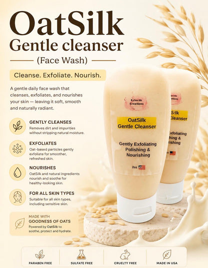 OatSilk Gentle Cleanser (Face Wash) 2.5oz