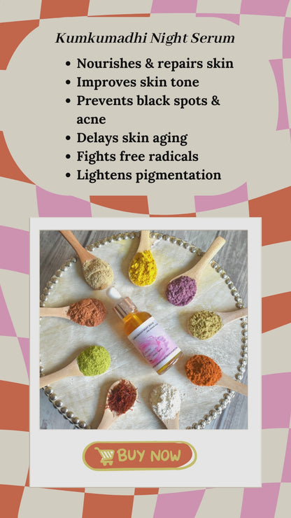 Kumkumadhi Facial Night Serum 1oz