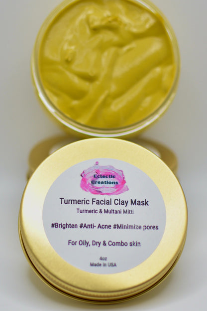 Turmeric Facial Clay Mask 4oz