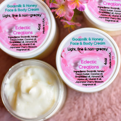 Goatmilk and Honey Moisturizing Cream